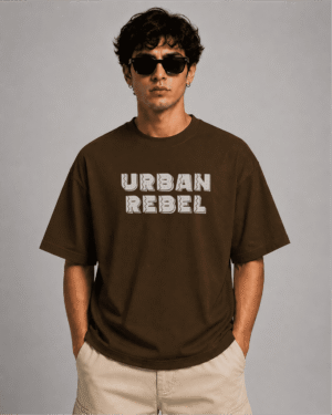 Urban Rebel Broken Society 240 GSM Oversized T-Shirt