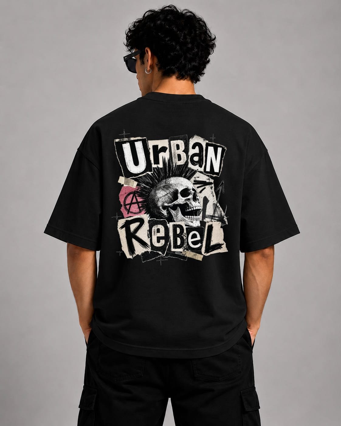 Urban Rebel Anarchy 260 GSM Oversized T-Shirt