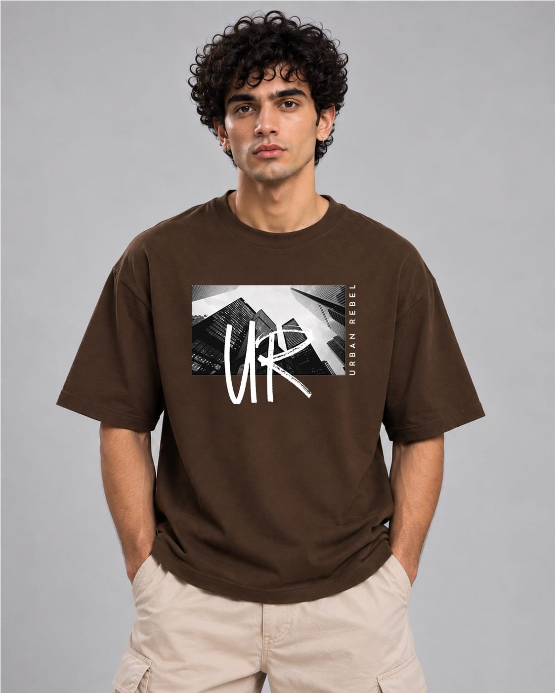 Urban Rebel Cityscape 260 GSM Oversized T-Shirt